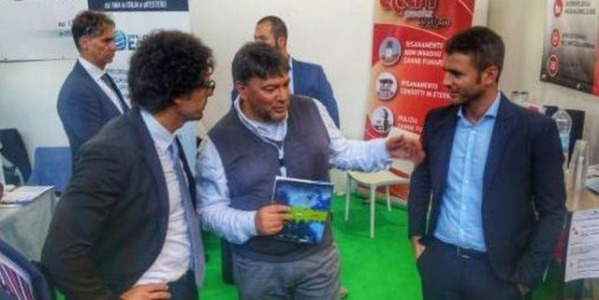 Il ministro dei Trasporti Danilo Toninelli incontra Seismic Device al Saie 2018 di Bologna
